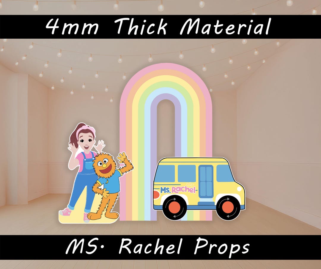 MS Rachel Birthday Party Decor Miss Rachel Cutout MS Rachel Birthday ...