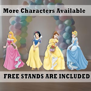 LARGE Decor Princess Cutout Princess decoration Life size Princess birthday cutouts baby backdrop centerpiece Disney Princess cut out baby