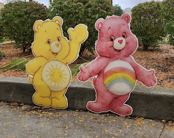 Care Bears Cutout Care Bears decoration Care Bears birthday decor Care Bears baby shower backdrop centerpiece standee props watercolor