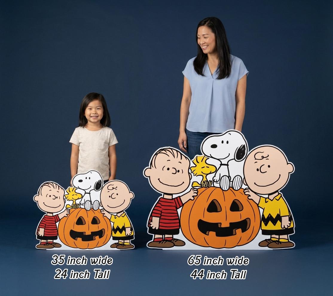 Peanuts Great Pumpkin Yard Sign, Snoopy Halloween Decor, Charlie Brown ...