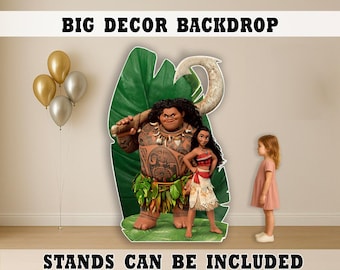 Moana Geburtstag Kulisse, Moana Party Hintergrund, Tropical Luau Geburtstag Dekor, Moana Thema Party Ausschnitt