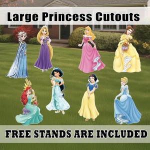 Princess Cutout Princess decoration Life size Princess birthday decor cutouts baby backdrop centerpiece standee Disney Princess cut out
