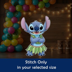 Lilo and Stitch Character Cutouts, Stitch Angel Standees, Hawaiian Luau Party Lawn Signs, Baby Shower & Birthday Decor, centerpiece props image 10