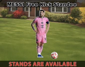 STANDEE LIONEL MESSI cutout Inter Miami Birthday Messi Birthday decor Photo Booth Prop Life Size Messi Themed Party Decorations Cut Outs