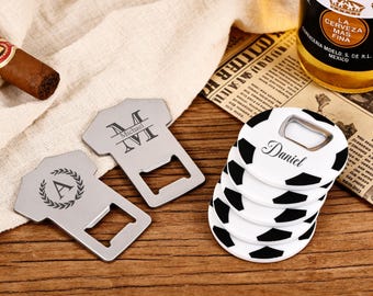 Soccer Magnetic Bottle Opener, Creative Jersey Bottle Openers, Personalized Beer Opener Groomsmen Gift, Essential Tool for Bar Parties