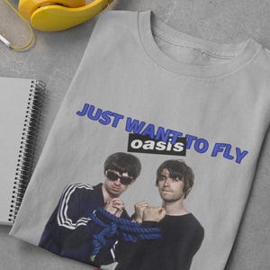 Oasis Band T-Shirt | 90s Britpop Rock Graphic Tee | Vintage Music Lover Gift Shirt - Oasis Band Fans Shirt