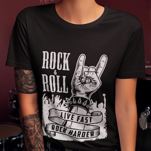 Unisex Rock Streetwear T-Shirt | Music Lover Graphic Tee | Classic Rock and Roll Fan Gift Shirt - Rock Concert Outfit Shirt -