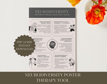 Neurodiversity Therapy Tool Handout: Mental Health Poster (PDF File)