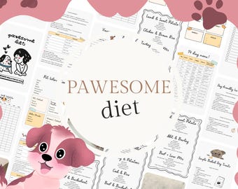 Guía de alimentación para perros - Paquete de 14 días, descarga digital de recetas de comidas caseras
