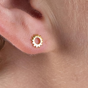 Dainty Open Sun Studs