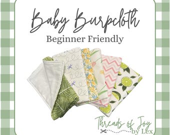 Baby Burpcloth Sewing Pattern