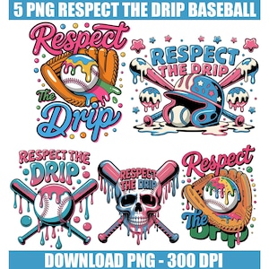 Baseball Drip Png, Ice Cream Drip, Baseball Mom Png, Respect The Drip Png, Retro Baseball Png, Baseball Game Day Png, Digital Download