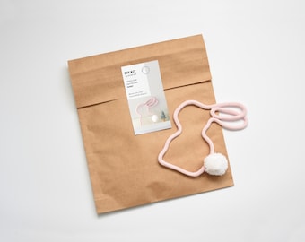 Knitted Wire Bunny Craft Kit: DIY Nursery Decor