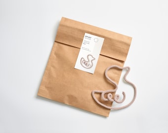 Knitted Wire Sign DIY, DIY Crafts, Kids Craft Kit, Knitted Wire Art, Nursery Decor, Baby Room Decor, Craft Gift, Birthday DIY Kit, Duck