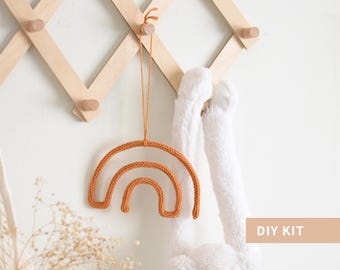 Craft Kit for Adults and Kids, Diy Nursery Decor, Rainbow Decor, Baby Room Decor, Begginer Kit, Gift for Her, Step by Step Tutorial & Supply