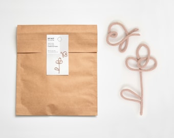 Knitted Wire Art DIY Kit: Flower & Butterfly Nursery Decor