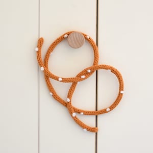 Knitted Decor for Baby Girl and Boy Nursery, Knitted Sign, Wire Wall Hanging, Nursery Wall Decor, Kids Room Decor, Playroom Decor, Pretzel