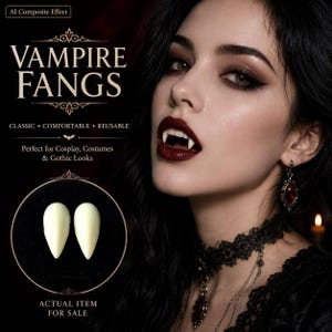 Vampire Fangs Resin Teeth | Moldable Thermoplastic Beads | Cosplay Halloween Costume Accessory