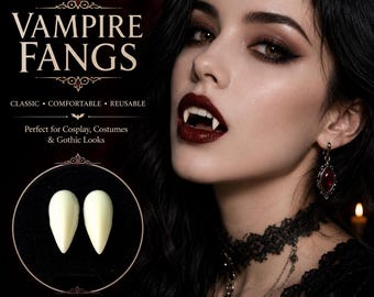 Vampire Fangs Resin Teeth | Moldable Thermoplastic Beads | Cosplay Halloween Costume Accessory