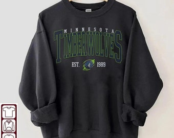 Vintage Basketball  Minnesota Timberwolves Sweatshirt T-Shirt, Minnesota Timberwolves Sweater, Timberwolves Hoodie