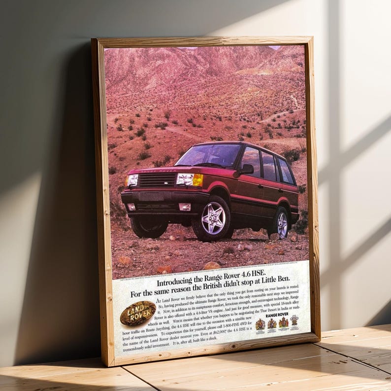 Print Ad Range Rover Vintage Range Rover Ad Poster, Retro Automotive Print - Etsy UK