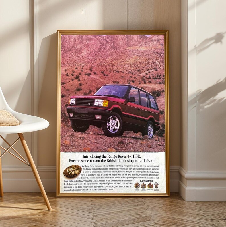 Range Rover Collection Poster Vintage Range Rover Ad Poster, Retro Automotive Print - Etsy UK