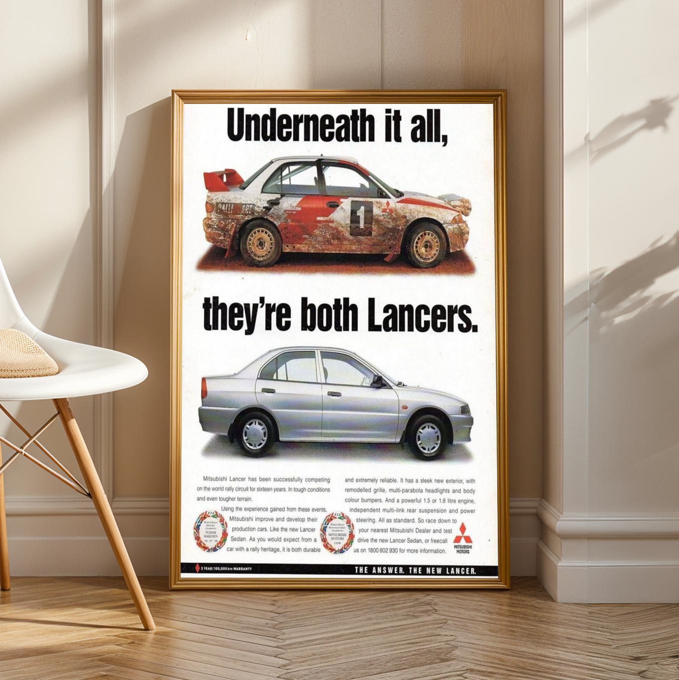 Lancer Rally Poster Mitsubishi Lancer Poster, Vintage Rally Car, Evolution/evo Wall Art - Etsy
