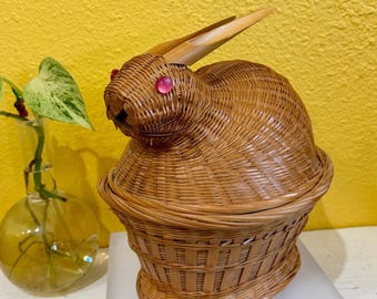 Vintage Clear Glass “rabbit/bunny on a Nest” - Etsy