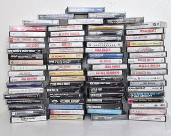 Vintage Cassette Tapes All Names/Genres/Years You Choose!