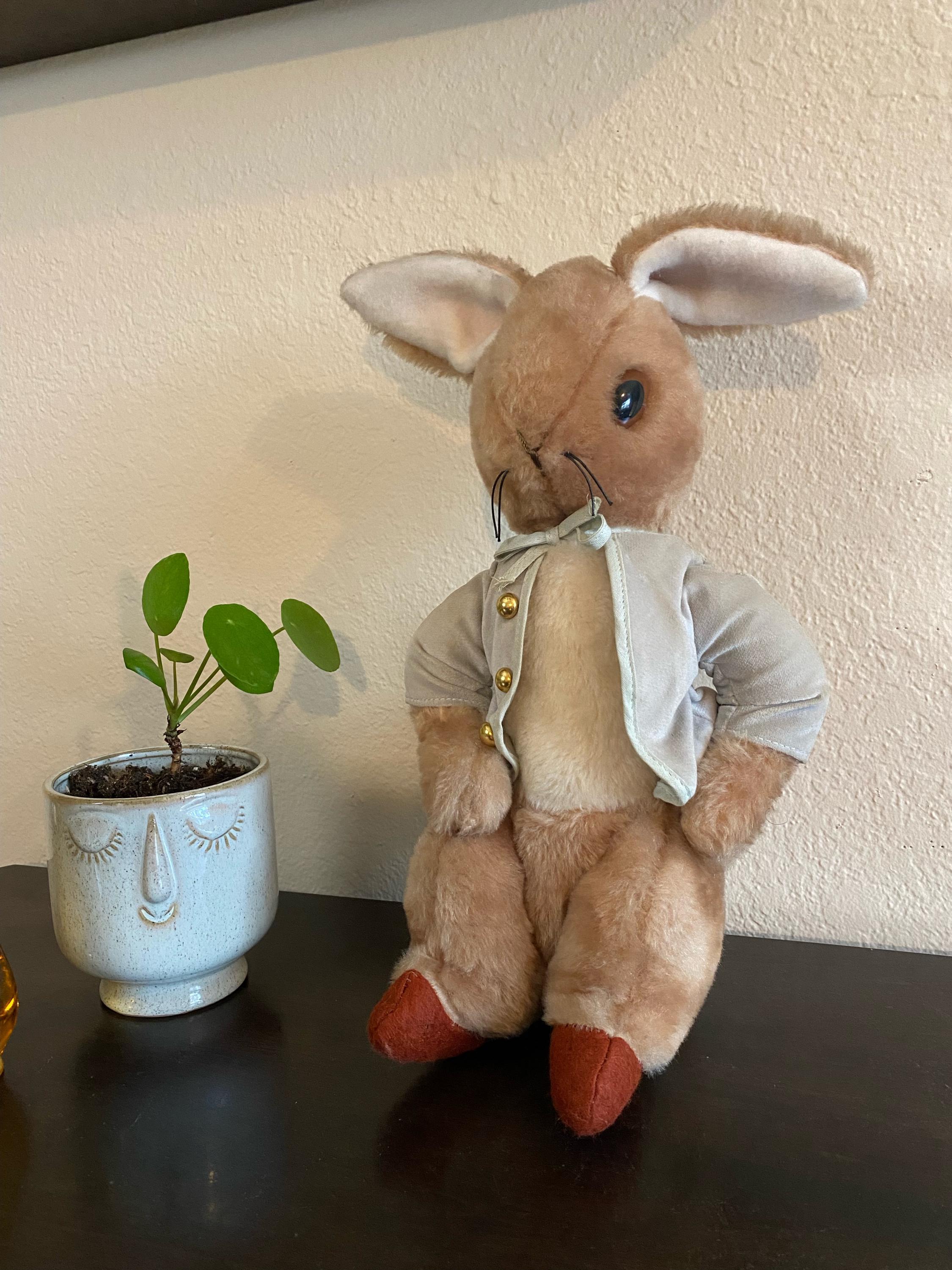 1970s Stuffed Rabbit - Etsy