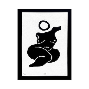 No. IV Original Linocut Print | Hand Printed