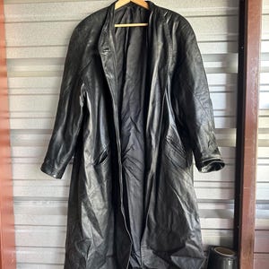 High fashion Paris France Leather Coat