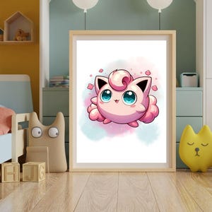 Anime Nursery Art,Pokemkn Poster,Pikemon Prints,Polemon Pictures,Pika.chu Wall Art,Pokemo. Wall Decal,Personal Pokeman Poster,Pocemon Print