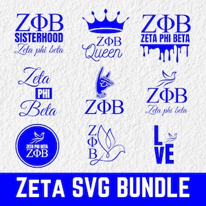 Zeta Phi Beta SVG Bundle: Sorority Greek Life Designs (Digital Download