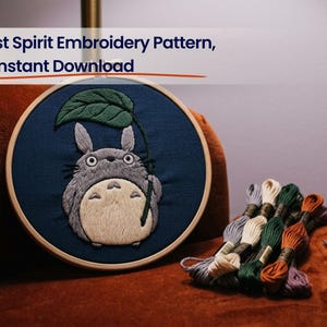 Forest Spirit Embroidery Pattern | Woodland Creature PDF Tutorial (Digital Download)