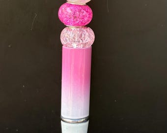 Custom Beaded Pen. Unique & Colorful Writing Accessory