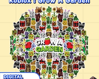 Roblox Grow A Garden Stickers: Digital Download PNG Pack