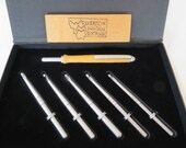Crochet Hook Set- 6 Interchangeable hooks - Rosewood or Osage Orange