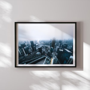 Melbourne Daytime Cityscape Print – Rooftop Urban Skyline Photography | Bright City Wall Art | Modern Architecture Decor | City Print
