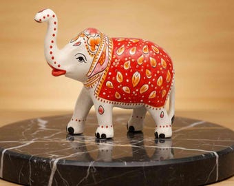 手描きの金属製象の置物 | インドのアート装飾 - Etsy 日本