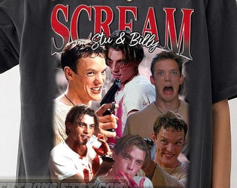Koszulka unisex Limited Scream, pasująca do Billy'ego Loomisa Stu Machera, noc filmowa na Halloween, koszulka na Halloween