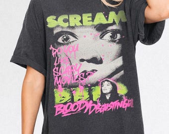 Camiseta unisex con el grito de la película de terror vintage - Camiseta gráfica - Camiseta Y2K