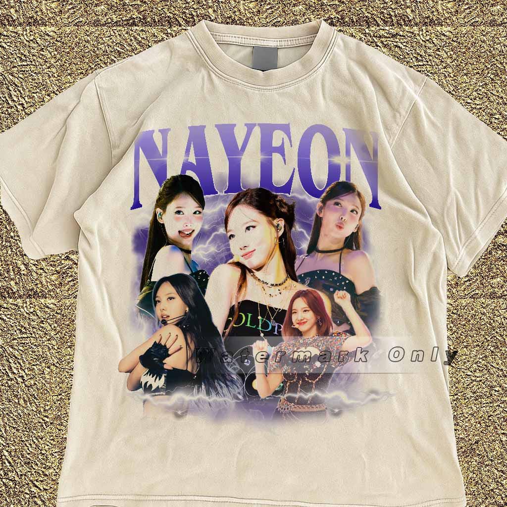 限定版 TWICE ナヨン シャツ ユニセックス メンズ & レディース 90年代