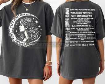 「魔女は燃やされなかった」フェミニストTシャツ、フェミニスト魔女Tシャツ、女性の権利Tシャツ、女性エンパワーメントTシャツ、フェミニストギフト #TR6512
