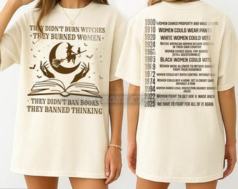 「魔女は燃やされなかった」フェミニストTシャツ、フェミニスト魔女Tシャツ、女性の権利Tシャツ、女性エンパワーメントTシャツ、フェミニストギフト #TR7834