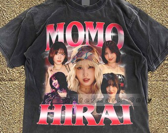 TWICE モモ レトロ ブートレグ Tシャツ - TWICE シャツ - Kpop シャツ