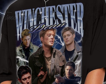 Camiseta unisex de Dean Winchester, edición limitada, para hombre y mujer, años 90, Supernatural, Hermanos Winchester