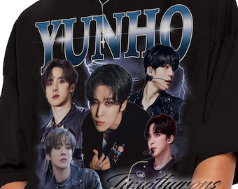 Maglietta unisex Bootleg Kpop Yunho per uomo e donna anni '90