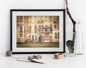 Italy City Print, Cityscape Wall Art, Photography Print, City View Art Square, Photo Poster, Italy Living Room Decor,  venice Photo