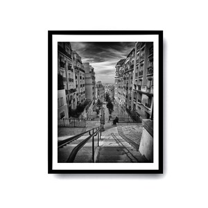 Paris Photography Black and White Print, Unframed Fine Art Photography Print Wall Art Decor